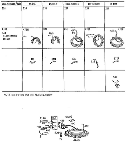 Stator Alternator Diagram and Parts List for 252400-252499 5071 - 5071 Briggs and Stratton Engine